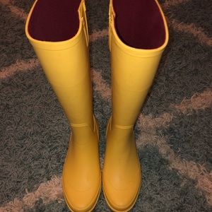 Yellow Tommy Hilfiger Rain Boots